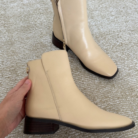 Sam Edelman Beige Bootie Size 5 - Picture 1 of 6
